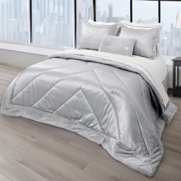 Πάπλωμα Beauty (Σετ 3τμχ) Silver Guy Laroche Υπέρδιπλο 250x240cm Microsatin