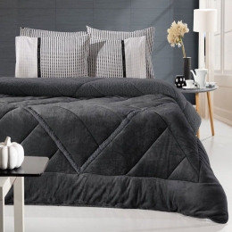 Κουβερτοπάπλωμα Paloma Anthracite Guy Laroche Υπέρδιπλο 220x240cm Πολυέστερ