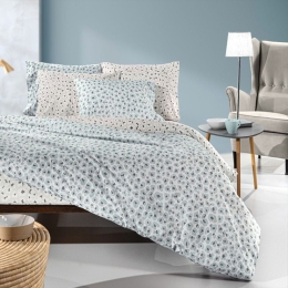 Παπλωματοθήκη Frida (Σετ 2τμχ) Azul Guy Laroche Μονό 165x225cm 100% Βαμβακερό Περκάλι