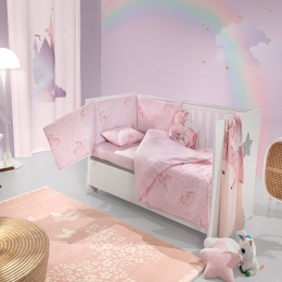 Σετ Κούνιας Pinto 3τμχ Pinky Saint Clair 100% Βαμβάκι