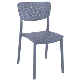 Καρέκλα Lucy Dark Grey Siesta 45Χ53Χ82εκ. 20.0428
