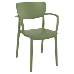 Πολυθρόνα Liza Olive Green 54X53X82εκ. Siesta 20.0414