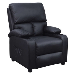 Πολυθρόνα Sunday Massage Black 72Χ89Χ106εκ. 15.0007 Τεχνόδερμα