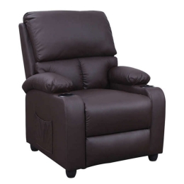 Πολυθρόνα Sunday Massage Brown 72Χ89Χ106εκ. 15.0008 Τεχνόδερμα