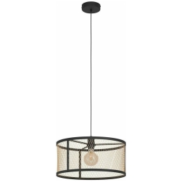 Φωτιστικό Οροφής 43604 Dellow 1/E27 Black-Brass Eglo Μέταλλο