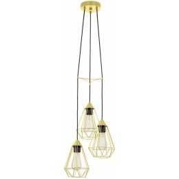 Φωτιστικό Οροφής 43683 Tarbes 3/E27 Ø310 Black-Brass Eglo Μέταλλο