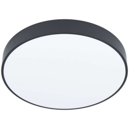 Φωτιστικό Οροφής-Πλαφονιέρα 98894 Zubieta-A Led Ø300 Black-White Eglo Μέταλλο,Πλαστικό