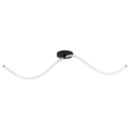 Φωτιστικό Οροφής-Πλαφονιέρα 39836 Banderillas Led Black-White Eglo Μέταλλο,Πλαστικό