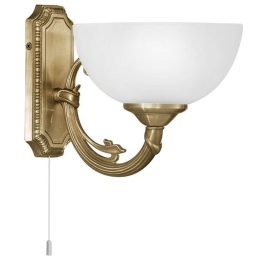 Φωτιστικό Τοίχου - Απλίκα 82751 E14 Savoy Bronze-White Eglo Μέταλλο,Γυαλί