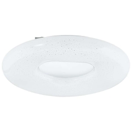 Φωτιστικό Οροφής-Πλαφονιέρα 99342 Zamudilo Led Ø500 Με Εφέ Κρυστάλλου White Eglo Μέταλλο,Πλαστικό