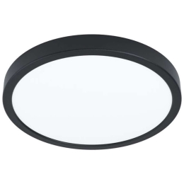 Φωτιστικό Οροφής-Πλαφονιέρα 99267 Fueva Led Ø285 Black 3000K Eglo Μέταλλο,Πλαστικό