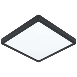 Φωτιστικό Οροφής-Πλαφονιέρα 99271 Fueva Led 285X285 Black 3000K Eglo Μέταλλο,Πλαστικό
