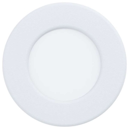 Φωτιστικό Οροφής - Σποτ 99202 Fueva Led Ø86 3000K White Eglo Μέταλλο,Πλαστικό