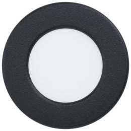 Φωτιστικό Οροφής - Σποτ 99213 Fueva Led Ø86 4000K Black Eglo Μέταλλο,Πλαστικό