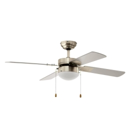 Ανεμιστήρας Οροφής 35041 Με Φως E14 D107cm Satin Nickel Eglo Διάμετρος 107cm