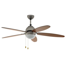 Ανεμιστήρας Οροφής Susale  35042 Με Φως E14 Satin D132cm Nickel-Brown Eglo Διάμετρος 132cm