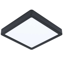 Φωτιστικό Οροφής-Πλαφονιέρα Fueva-Z 900109 21x21x2,8cm Dimmable Led 16,5W Black Eglo Ατσάλι,Πλαστικό