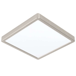 Φωτιστικό Οροφής-Πλαφονιέρα Fueva-Z 98852 28,5x28,5x2,8cm Dimmable Led 19,5W Satin Nickel Eglo Ατσάλι,Πλαστικό