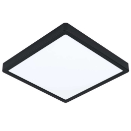 Φωτιστικό Οροφής-Πλαφονιέρα Fueva-Z 98854 28,5x28,5x2,8cm Dimmable Led 19,5W Black Eglo Ατσάλι,Πλαστικό