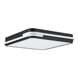 Φωτιστικό Οροφής-Πλαφονιέρα Genovese-Z 900477 47x47x7cm Dimmable Led 22W Black Eglo