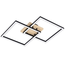 Φωτιστικό Οροφής-Πλαφονιέρα Lomaltas-Z 99677 77x49,5x8,5cm 4xLed 8W Black Eglo