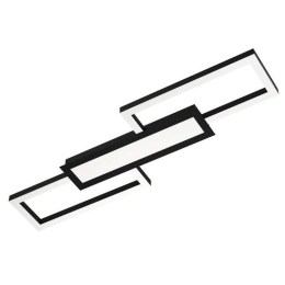 Φωτιστικό Οροφής-Πλαφονιέρα Monirote 99792 78x4,5cm Led 37W Black-White Eglo