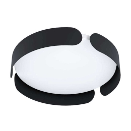 Φωτιστικό Οροφής-Πλαφονιέρα Valcasotto 99621 37x7,5cm Led 21,6W Black-White Eglo