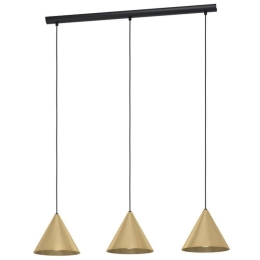 Φωτιστικό Οροφής-Ράγα Narices 99592 92x22x110cm 3xE27 40W Gold Eglo