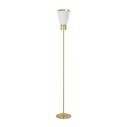 Φωτιστικό Δαπέδου Aglientina 900378 20x170cm 1xE27 40W White-Gold Eglo