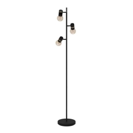 Φωτιστικό Δαπέδου Lurone 900179 20,5x5x160cm 3xE27 10W Black Eglo
