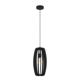 Φωτιστικό Οροφής Bajazzara 900504 26x110cm 1xE27 40W Black Eglo