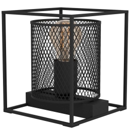 Φωτιστικό Επιτραπέζιο Catterick 43774 16,5x16,5x19cm 1xE27 40W Black Eglo Ατσάλι