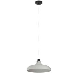 Φωτιστικό Οροφής Matlock 43825 Φ38x110cm 1xΕ27 40W Grey-Black Eglo Ατσάλι