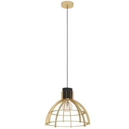Φωτιστικό Οροφής Stillington 43767 Φ41,5x110cm 1xΕ27 40W Black-Gold Eglo Ατσάλι