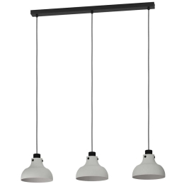 Φωτιστικό Οροφής - Ράγα Matlock 43826 90x20x110cm 1xΕ27 40W Grey-Black Eglo Ατσάλι