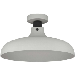 Φωτιστικό Οροφής - Πλαφονιέρα Matlock 43842 Φ38x21cm 1xΕ27 40W Grey-Black Eglo Ατσάλι