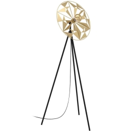 Φωτιστικό Δαπέδου Castanuel 43809 50x27x152cm 1xE27 40W Black-Gold Eglo Ατσάλι