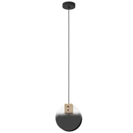 Φωτιστικό Οροφής Millena 390141 Φ22x150cm 1xE27 40W Black-Clear Eglo Ατσάλι,Γυαλί