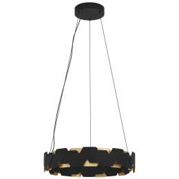 Φωτιστικό Οροφής Altagracia 390031 Φ61,5x150cm Dim Led 8400lm 35W 3000K Black-Gold Eglo Ατσάλι