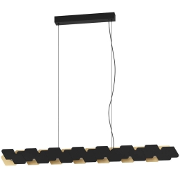 Φωτιστικό Οροφής - Ράγα Altagracia 390032 135x65x150cm Dim Led 5000lm 11W 3000K Black-Gold Eglo Ατσάλι