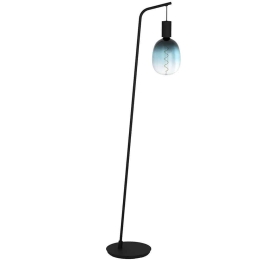 Φωτιστικό Δαπέδου Cranley 43758 43x6x170cm 1xΕ27 40W Black Eglo Ατσάλι