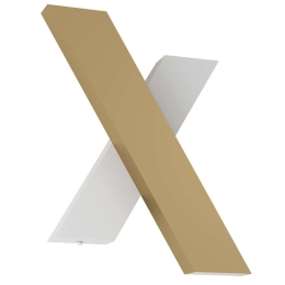 Φωτιστικό Τοίχου - Απλίκα Brezzara 390228 22x30cm Led 960lm 5W 3000K Gold-White Eglo Ατσάλι,Πλαστικό