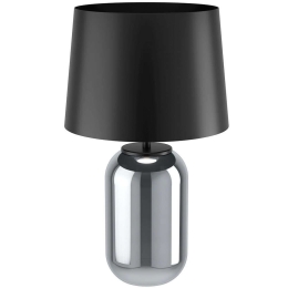 Φωτιστικό Επιτραπέζιο Cuite 390064 Φ35x60,5cm 1xE27 40W Black Eglo Ατσάλι,Γυαλί