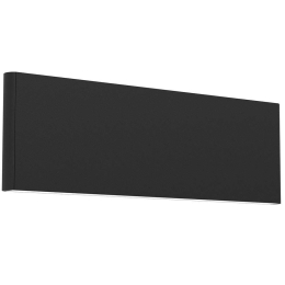 Φωτιστικό Τοίχου - Απλίκα Climene 390116 25,5x8cm Led 1000lm 4,2W 3000K Black Eglo Αλουμίνιο, Πλαστικό