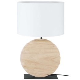 Φωτιστικό Επιτραπέζιο Contessore 39916 Φ38x63,5cm 1xE27 40W Multi Eglo Ατσάλι,Ύφασμα,Ξύλο