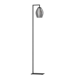 Φωτιστικό Δαπέδου Estany 390256 19x171,5cm 1xE27 Black-Grey Eglo