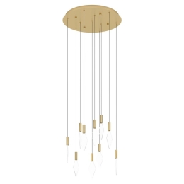 Φωτιστικό Οροφής Mirador 390359 58x150cm Led Clear-Gold Eglo