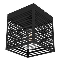 Φωτιστικό Οροφής - Πλαφονιέρα Piedritas 900355 18x18x20,5cm Black Eglo