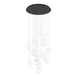 Φωτιστικό Οροφής Espardello 390333 58x150cm Led Black-Clear Eglo