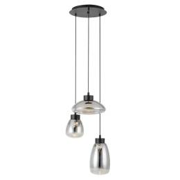 Φωτιστικό Οροφής Sarnarra 390299 46,5x150cm 3xLED Silver-Black Eglo